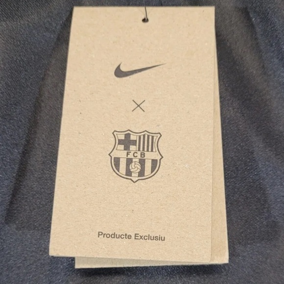 Nike Men's FC Barcelona Long Sleeve Black Goalkeeper Jersey Size XL - Picture 7 of 9